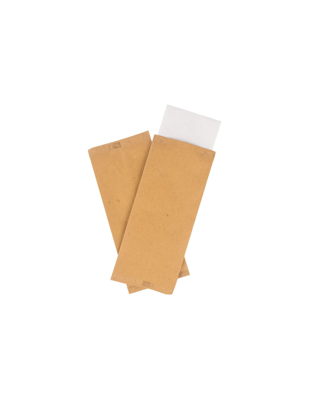 Buste Portaposate Cartapaglia 25x10,5 cm, con tovagliolo 1V.